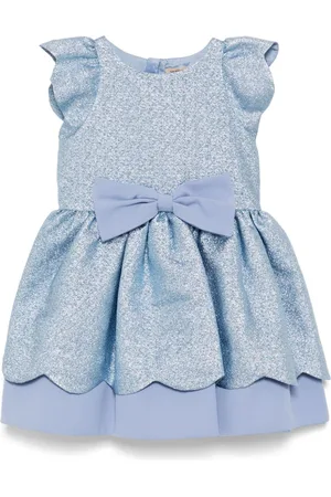 HUCKLEBONES LONDON Scalloped bodice dress