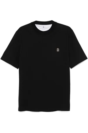 Brunello Cucinelli Logo-embroidered T-shirt