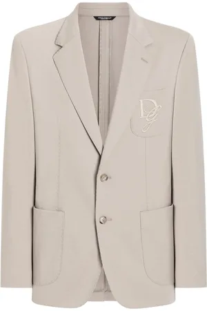 Dolce & Gabbana Logo-embroidered blazer