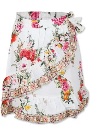 Camilla Frill mini wrap skirt