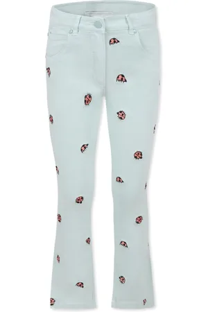 Stella McCartney Ladybug embroidery jeans