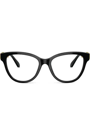 Swarovski Hinged crystal-embellished cat-eye glasses
