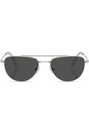 Swarovski Crystal-embellished pilot-frame sunglasses