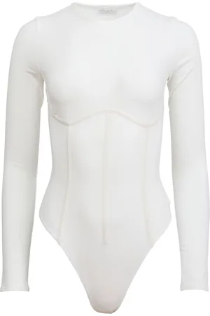 FLEUR DU MAL Organic cotton-blend bodysuit