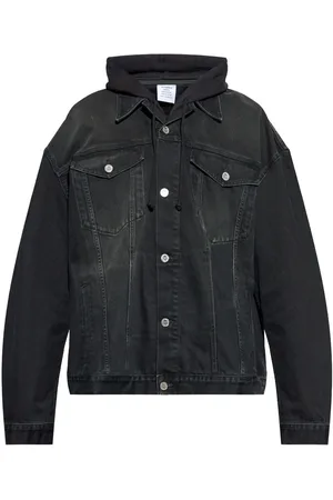 Vetements Hooded denim jacket