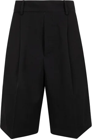 YOHJI YAMAMOTO Cotton knee-length shorts