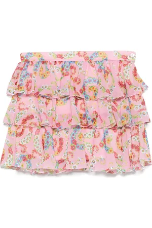 VERSACE Floral-print skirt