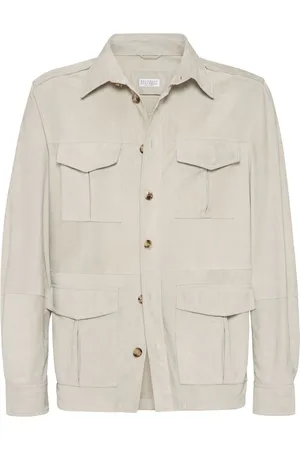 Brunello Cucinelli Leather shirt jacket