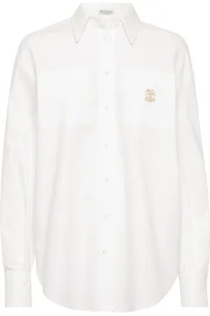 Brunello Cucinelli Logo-embroidered shirt