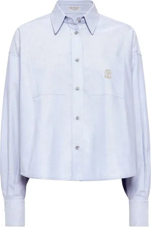 Brunello Cucinelli Logo-embroidered shirt