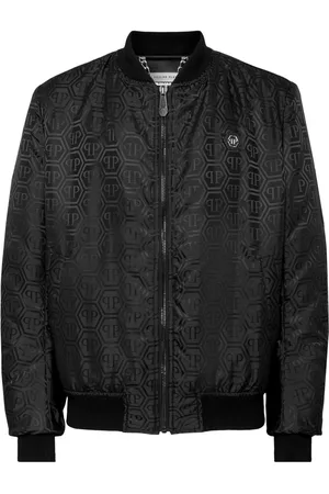Philipp Plein Monogram-jacquard bomber jacket