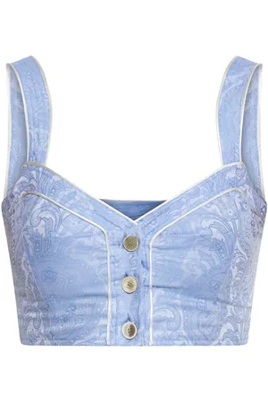 Etro Printed cropped top