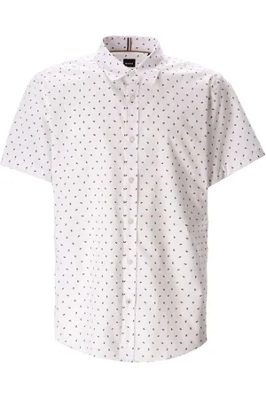HUGO BOSS Patterned cotton shirt