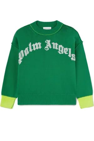 Palm Angels Logo-knit sweatshirt