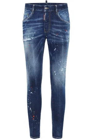 Dsquared2 Distressed stretch-cotton slim jeans