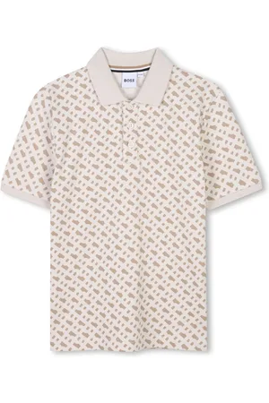 HUGO BOSS Monogram print polo shirt