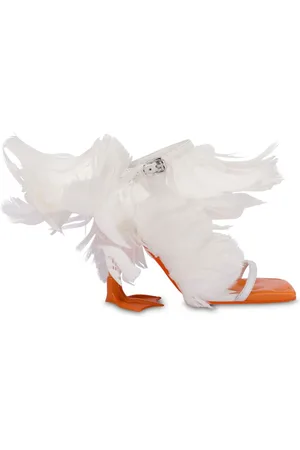 Moschino Feather-detailing sandals