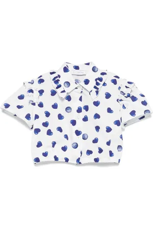 MONNALISA Heart-print blouse