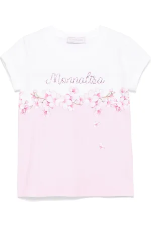 MONNALISA Crystal-logo T-shirt