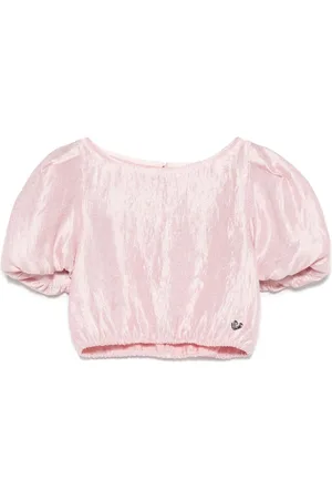 MONNALISA Metallic-effect blouse