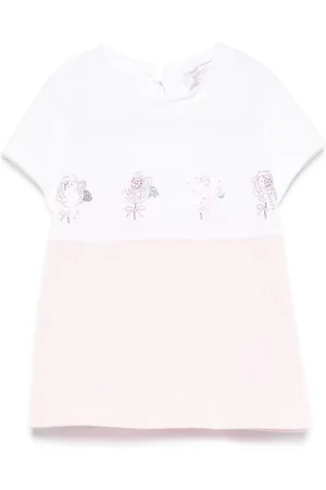 MONNALISA Rhinestone-embellished T-shirt