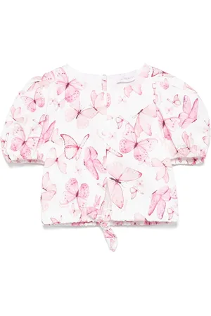 MONNALISA Butterfly-print blouse