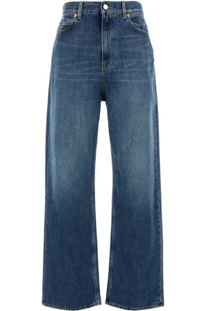 VALENTINO GARAVANI Wide-leg cotton jeans