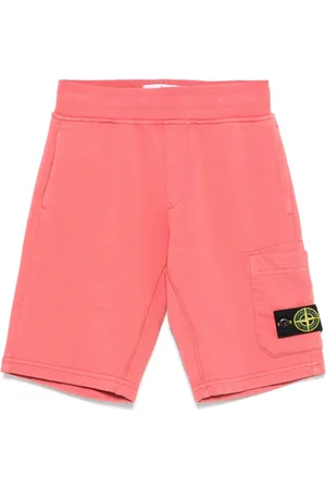 Stone Island Compass-motif track shorts
