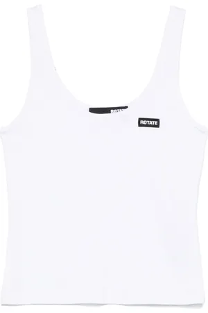 ROTATE Logo-patch tank top