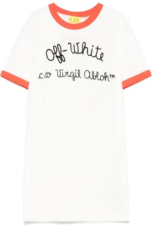 OFF-WHITE Logo-embroidered dress