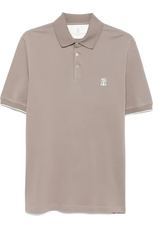 Brunello Cucinelli Logo-embroidered polo shirt