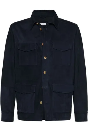 Brunello Cucinelli Leather shirt jacket