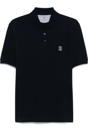 Brunello Cucinelli Logo-embroidered polo shirt