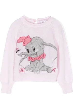 MONNALISA Dumbo intarsia-knit jumper