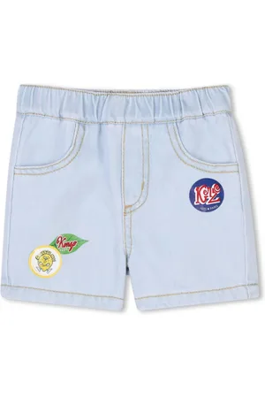 Kenzo Logo denim shorts
