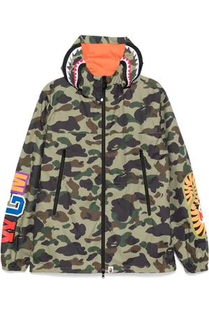 A Bathing Ape 1st camo shark hoodie jacket