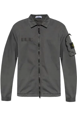 Stone Island Compass-motif stretch-cotton shirt