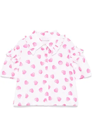 MONNALISA Heart-print blouse