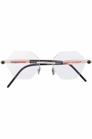 KUBORAUM Hexagonal-frame glasses