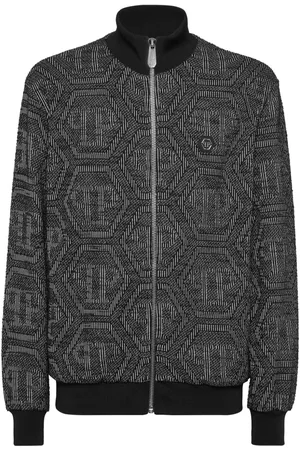 Philipp Plein Monogram-jacquard bomber jacket