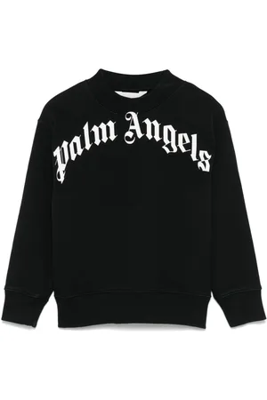Palm Angels Curved-logo crew-neck sweatshirt