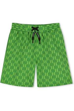 Karl Lagerfeld Monogram-pattern swim shorts