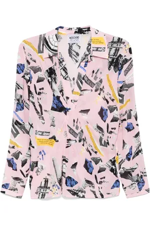 Moschino Patchwork-print blouse