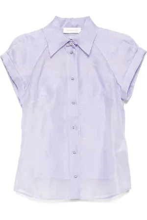 ZIMMERMANN Crush fitted blouse