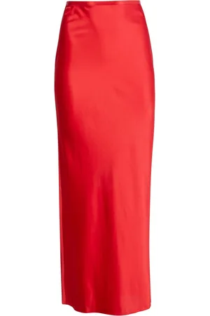 FLEUR DU MAL Satin maxi skirt