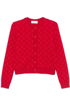 Marine Serre Moon-jacquard cardigan