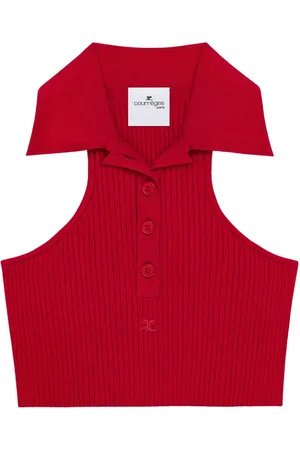 Courrèges Scuba-knit tank top