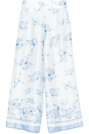 MONNALISA Butterfly-print trousers
