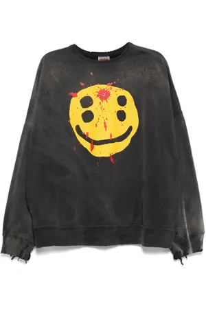 SAINT MXXXXXX X Cactus Plant Flea Market smile sweatshirt