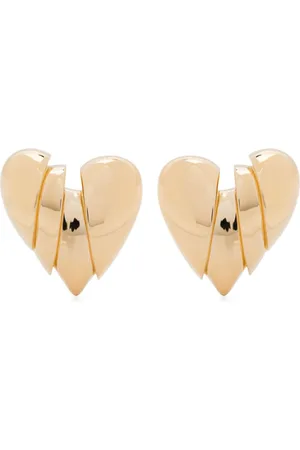 Amina Muaddi Heart Breaker earrings